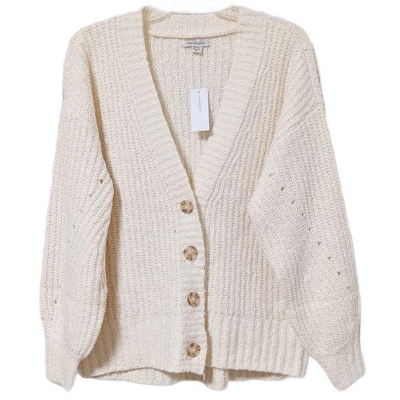 American Eagle Chenille Vneck Cardigan 